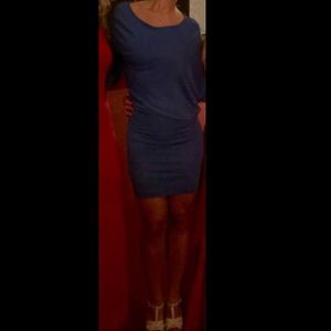 BCBG Royal blue laheld Bordeaux dress